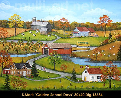 18634 - MARK Sharon - Golden school days - 30 x 40 -  ***CCM***