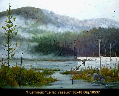 10537 - Le lac vaseux - 36x48 - Yvon Lemieux