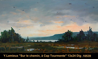 10539 - Sur le chemin, à Cap Tourmente - 13x24 - Yvon Lemieux