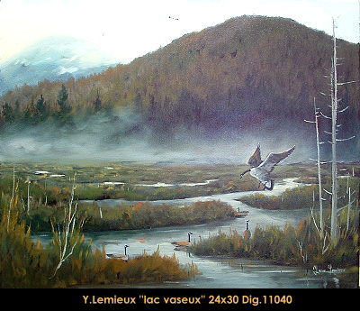 11040 - Lac vaseux - 24x30 - Yvon Lemieux