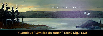 11535 - Lumière du matin - 12x40 - Yvon Lemieux