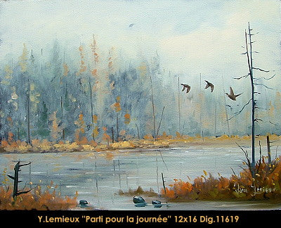 11619 - Parti pour la journée - YVON LEMIEUX - 12