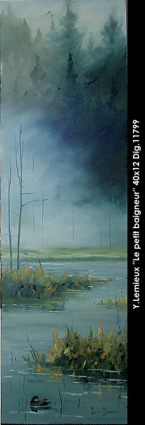 11799 - Le petit baigneur - 40x12 - Yvon Lemieux