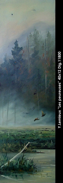 11800 - Les peureuses - 40x12 - Yvon Lemieux