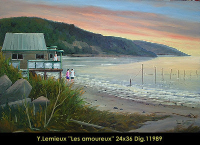 11989 - Les amoureux - 24x36 - Yvon Lemieux