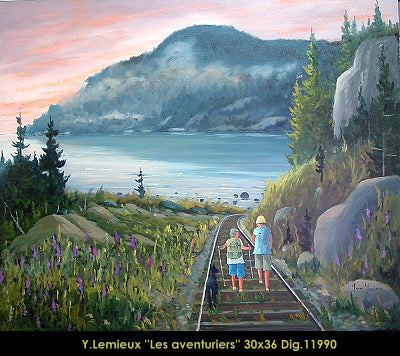11990 - Les aventuriers - 30x36 - Yvon Lemieux