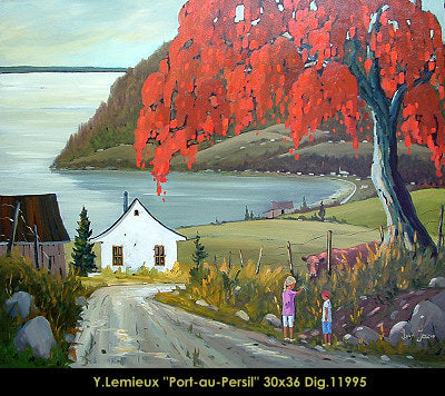 11995 - Port-au-Persil - 30x36 - Yvon Lemieux