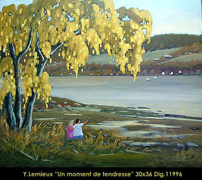 11996 - Un moment de tendresse - 30x36 - Yvon Lemieux