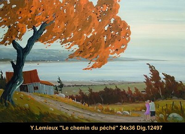 12497 - Le chemin du péché - 24x36 - Yvon Lemieux