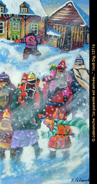 12716 -LABRANCHE Gilles - La parenté est arrivée - 16 x 08