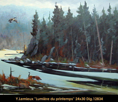 12834 - LEMIEUX Yvon - Lumière du printemps - 24x30