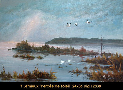 12838 - Percée de soleil - 24x36 - Yvon Lemieux