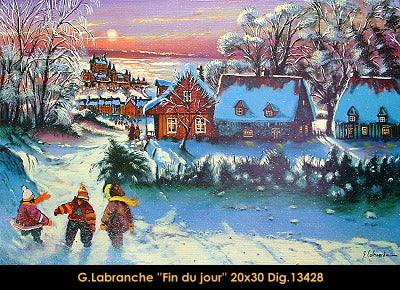 13428 - LABRANCHE Gilles - Fin du jour - 20 x 30