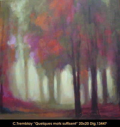 13447 - Quelques mots suffisent - CLAUDE TREMBLAY - 20X20