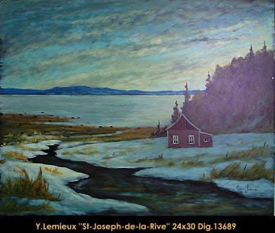 13689 - St-Joseph-de-la-Rive - 24x30 - Yvon Lemieux