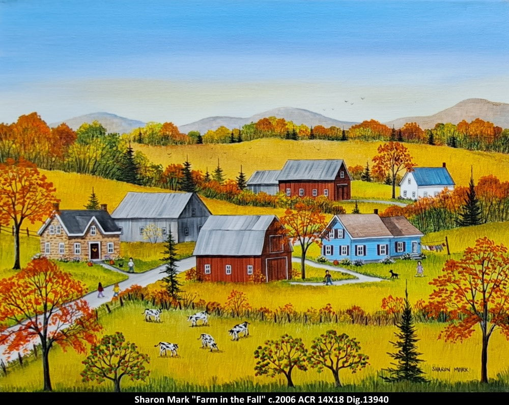 13940 - MARK Sharon - Farm in the Fall - 14 x 18