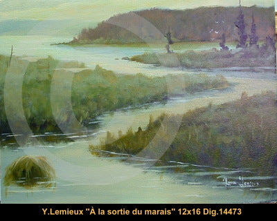 14473 - À la sortie du marais - YVON LEMIEUX - 12