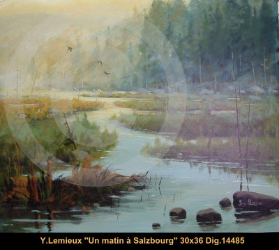 14485 - Un matin à Salzbourg - 30x36 - Yvon Lemieux
