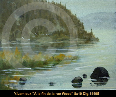 14495 - À la fin de la rue Wood - 8x10 - Yvon Lemieux