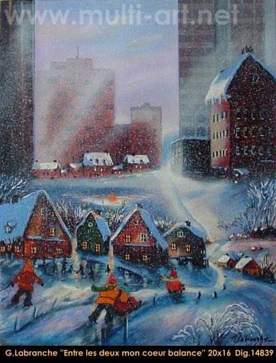 14839 - Entre les deux mon coeur balance - GILLES LABRANCHE - 20X16