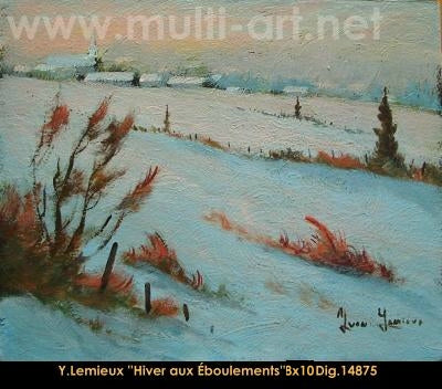 14875 - L'hiver aux Éboulements - YVON LEMIEUX - 8