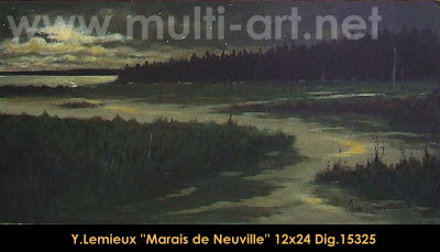 15325 - Marais de Neuville - 12x24 - Yvon Lemieux