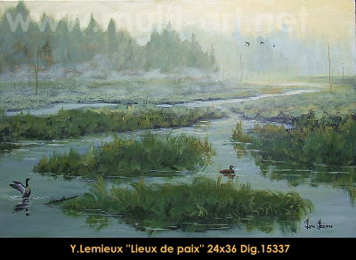 15337 - Lieux de paix - YVON LEMIEUX   - 24