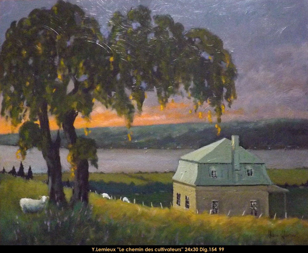 15499 - Le chemin des cultivateurs - 24x30 - Yvon Lemieux