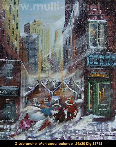 15715 - Mon coeur balance - GILLES LABRANCHE - 24X20