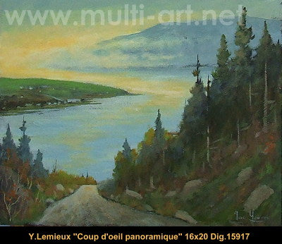 15917 - Coup d'oeil panoramique - 16x20 - Yvon Lemieux