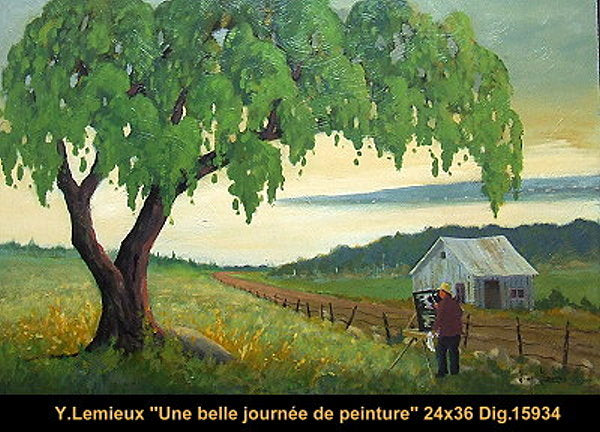 15934 - Une belle journée de peinture - YVON LEMIEUX - 24