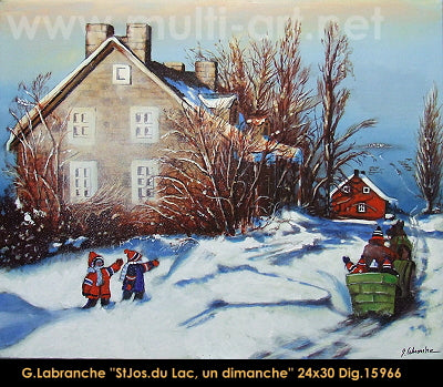 15966 - St-Jospeh du lac, un dimanche - GILLES LABRANCHE - 24