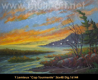 16144 - Cap Tourmente - 36x48 - Yvon Lemieux