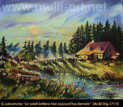 17115 - Le soleil brillera... - GILLES LABRANCHE - 24X30