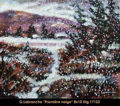 17123 - Première neige - GILLES LABRANCHE - 8X10
