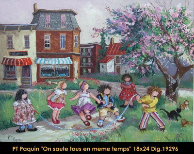19296 - PAQUIN Pauline - On saute tous en même temps - 18 x 24
