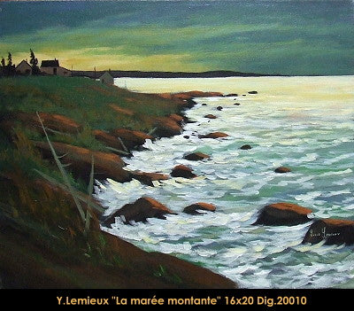 20010 - La marée montante - 16x20 - Yvon Lemieux