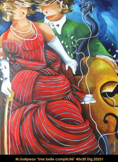 20251 - GALIPEAU Marc -Une belle complicité - 40 x 30 -  ***CCM***