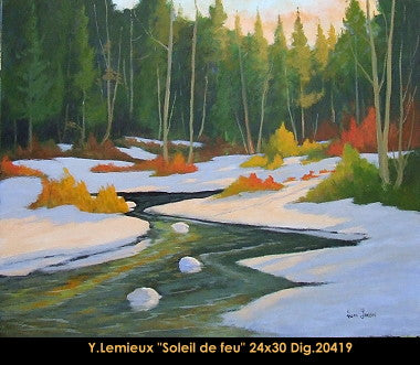 20419 - Soleil de feu - YVON LEMIEUX - 24