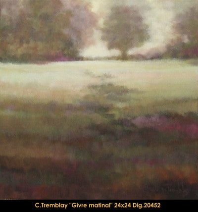 20452 - Givre matinal - CLAUDE TREMBLAY - 24X24