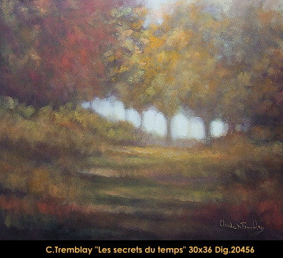 20456 - Les secrets du temps - CLAUDE TREMBLAY - 30x36