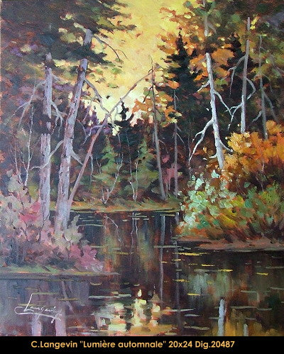 20487 - LANGEVIN Claude -Lumière automnale - 20 x 24