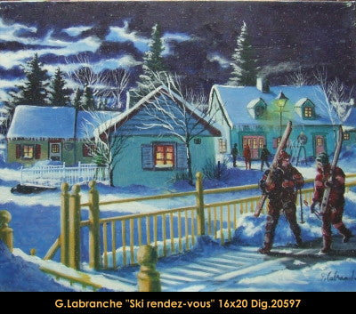 20597 - LABRANCHE Gilles - Ski rendez - vous - 16 x20