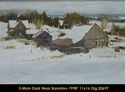 20697 - Dusk near Barnston - STUART MAIN - 11X16