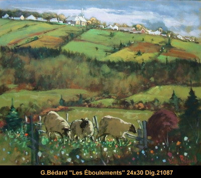 21087 - Les Éboulements - GILLES BÉDARD - 24X30