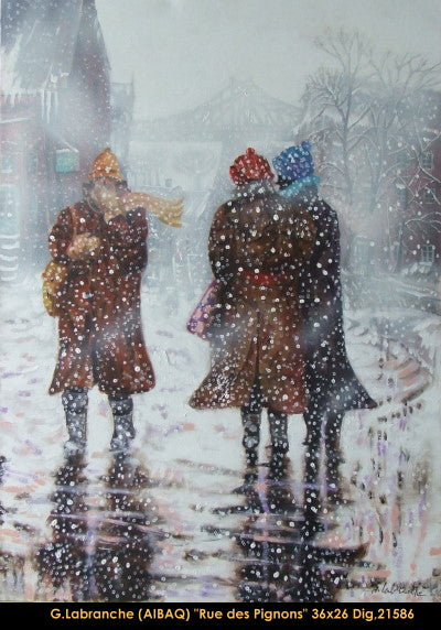 21586 - LABRANCHE Gilles -Rue des Pignons - 36 x 26
