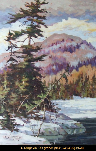 21682, LANGEVIN Claude - Les grands pins - 36 x 24