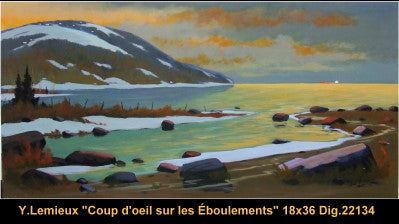 22134 - Coup d'oeil sur les Éboulements - YVON LEMIEUX - 18