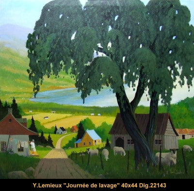 22143 - Journée de lavage - YVON LEMIEUX - 40