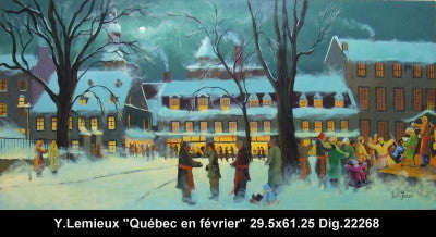 22268 - Québec en février - YVON LEMIEUX - 29.5